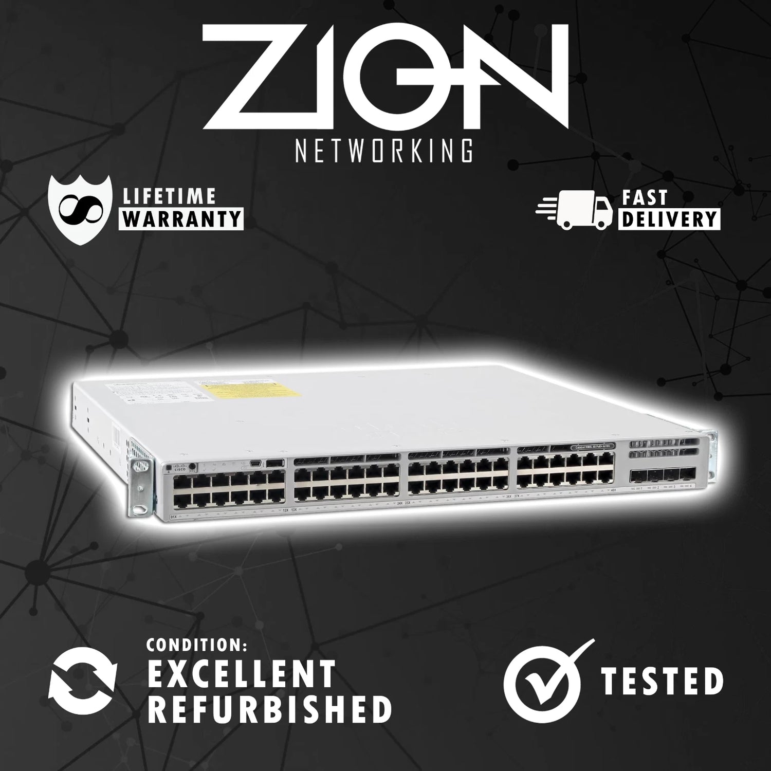 Catalyst C9300L-48P-4X-A 9300 48-port PoE+, 4X10G uplinks, Network Advantage