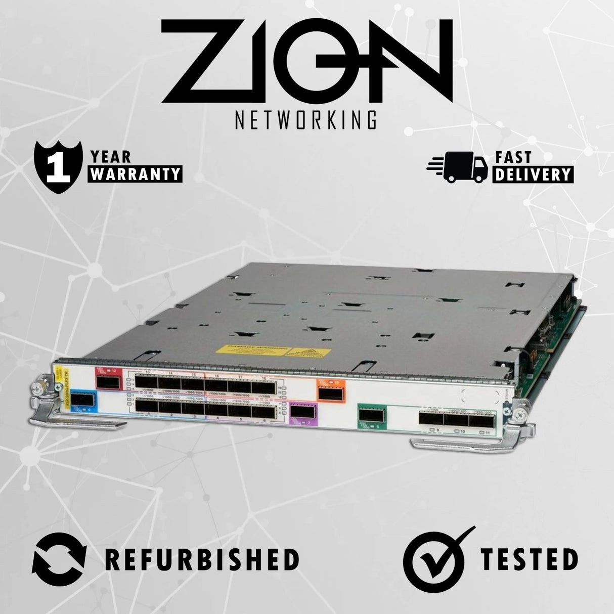 CISCO A9K-20HG-FLEX-SE High-Density Multi-Rate Line Card
