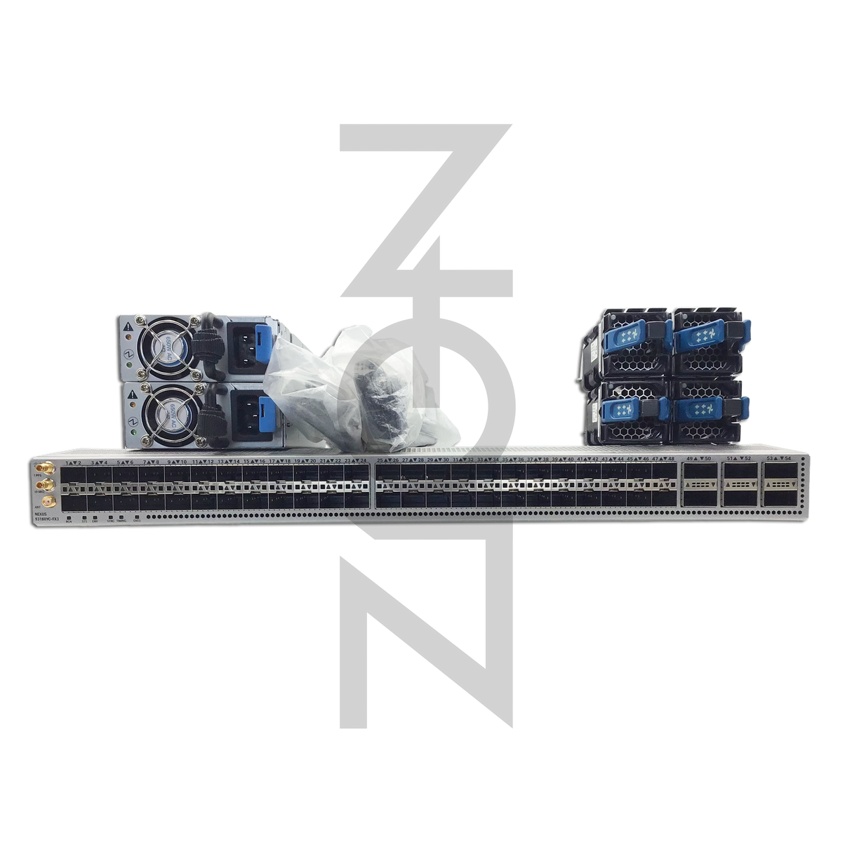 Cisco Nexus N9K-C93180YC-FX3 Ethernet Switch - Rear Intake