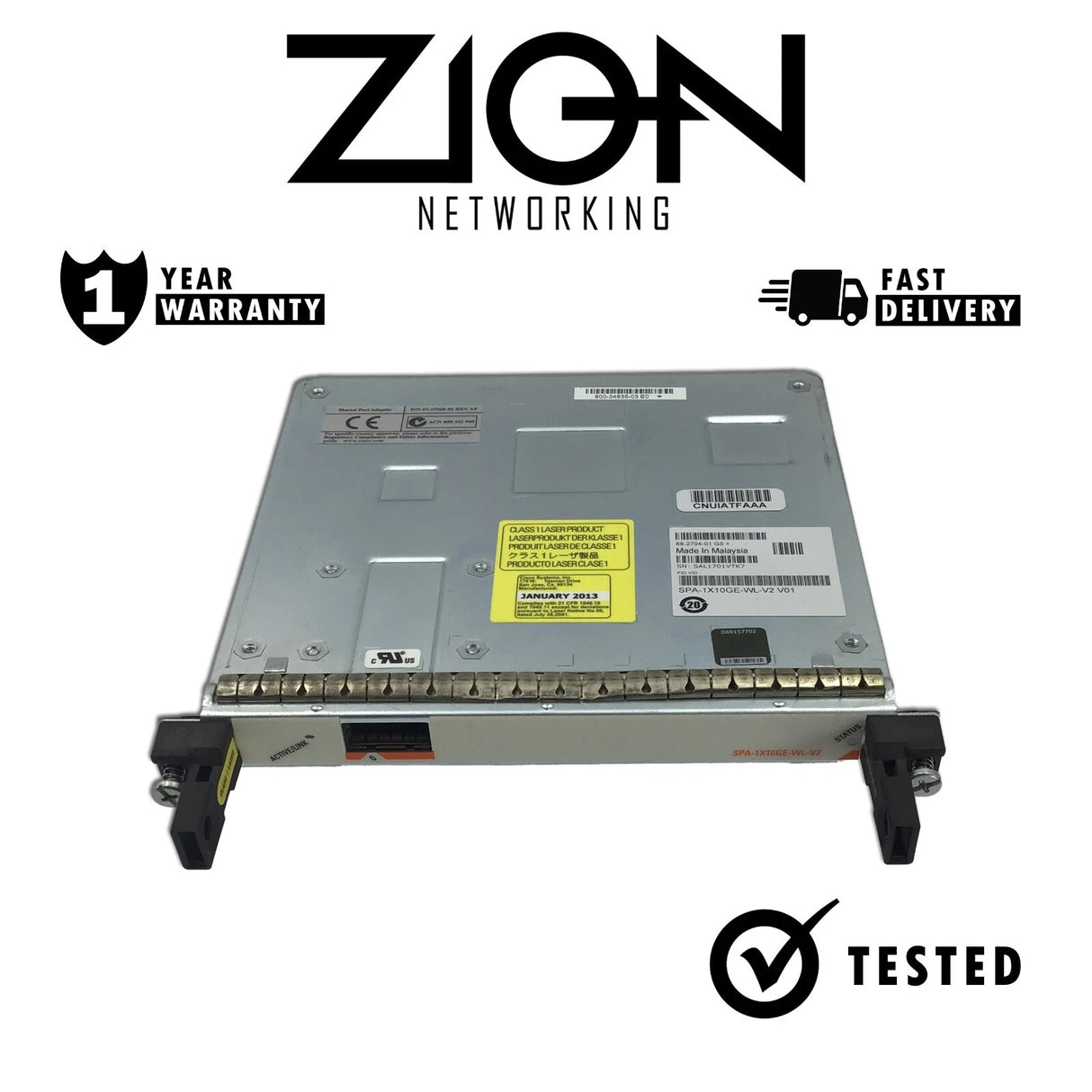 Cisco SPA-1X10GE-L-V2 ASR 1000 Series 1x 10GB XFP Router Shared Port Adapter